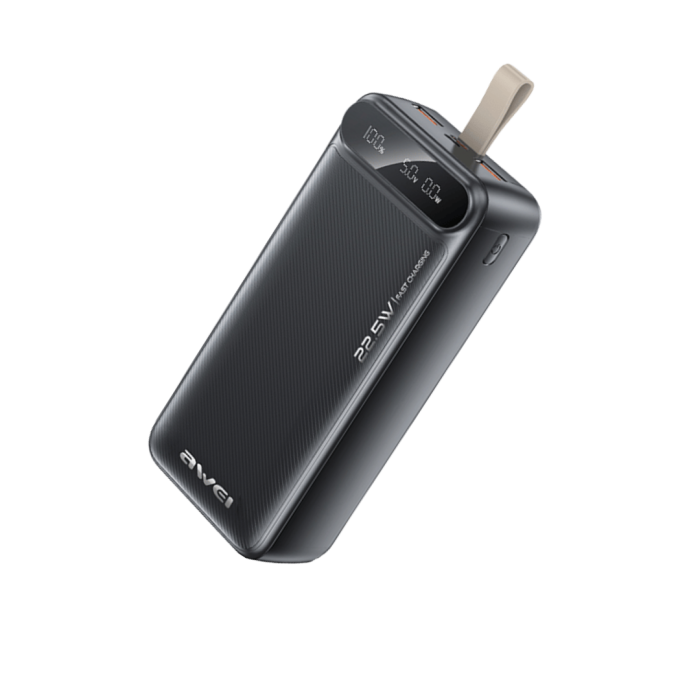 AWEI PA-12 30000mAh Fast Charging Power Bank 22.5W - Image 2