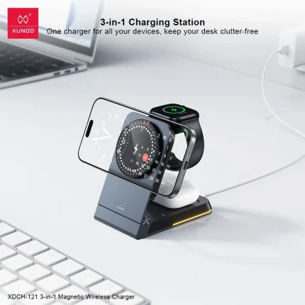 XUNDD XDCH-121 3-in-1 Magnetic Wireless Charger