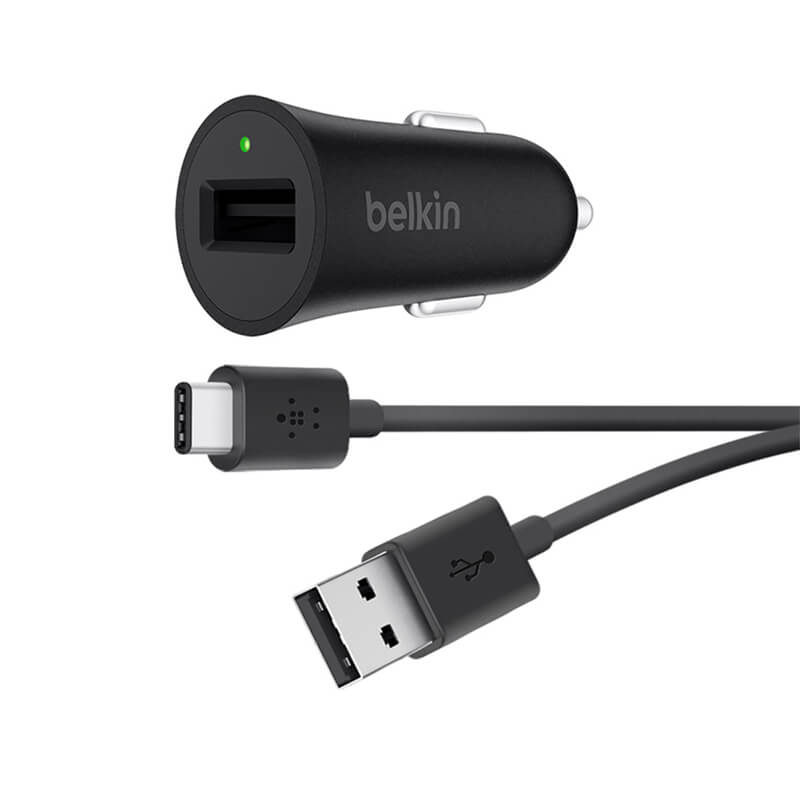 Belkin Car Charger With USB A to USB C Cable 18W Belkin Car Charger With USB A to USB C Cable 18W - Image 1