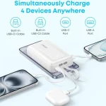 Anker Zolo 20000mAh 45W Power Bank with Dual Built-in Type-C Cable - Image 4